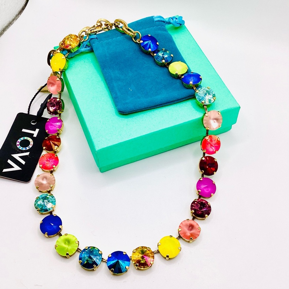 NWT TOVA SOFIA NECKLACE IN CANDY CRUSH - Picture 4 of 12